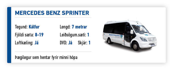 Mercedes Benz Sprinter 8-19 sæti