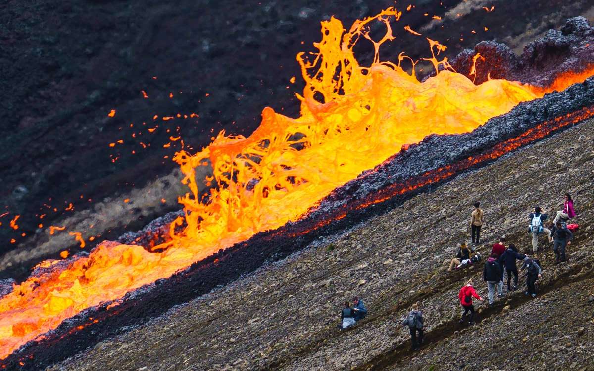Iceland Reykjanes volcanic eruption