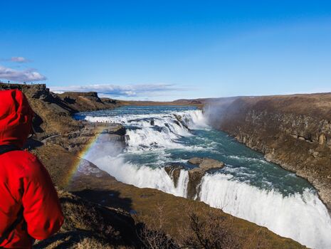 Gullfoss summer evening