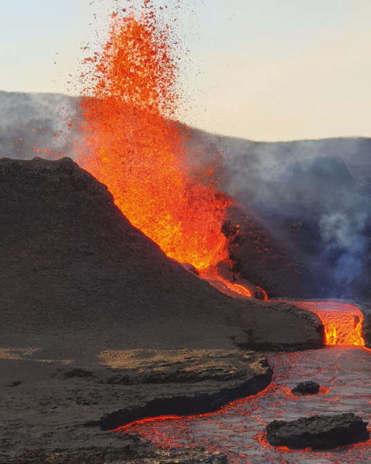 volcano portrait