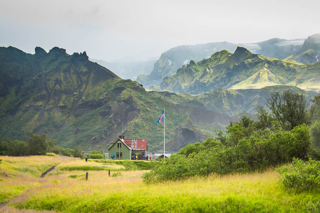 Thorsmörk valley in Iceland highland