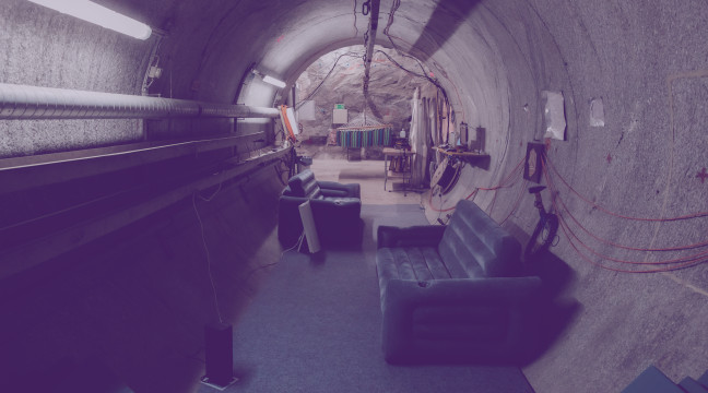 Tunnel in der analogen Astronautenbasis