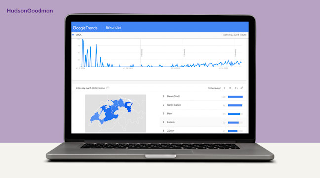 Eine Google Trends Übersicht über 5 Jahre zum Begriff VUCA