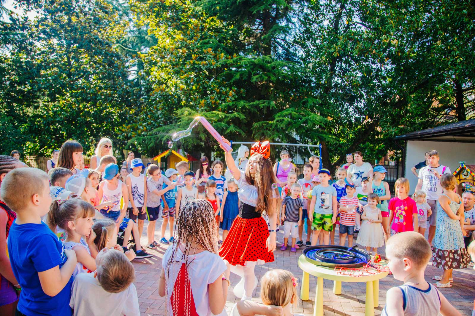 Шоу мыльных пузырей