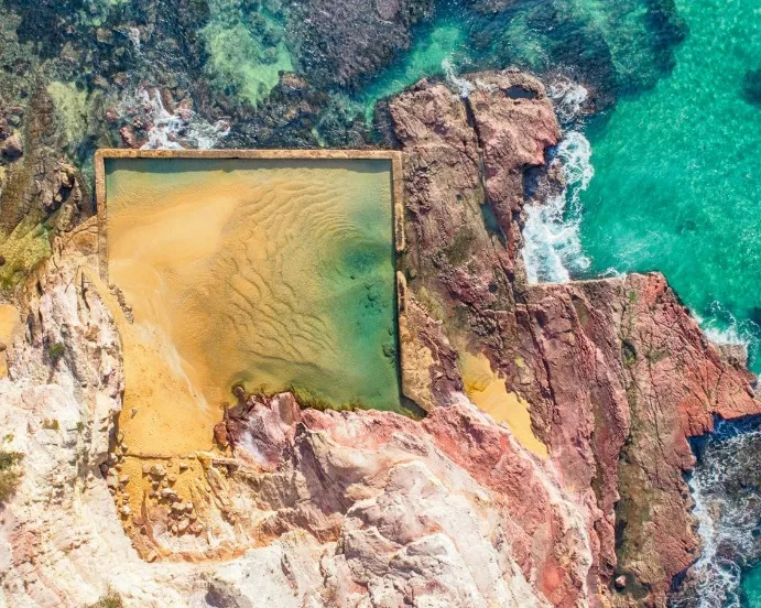 Aslings Beach Rock Pool, NSW, Australia