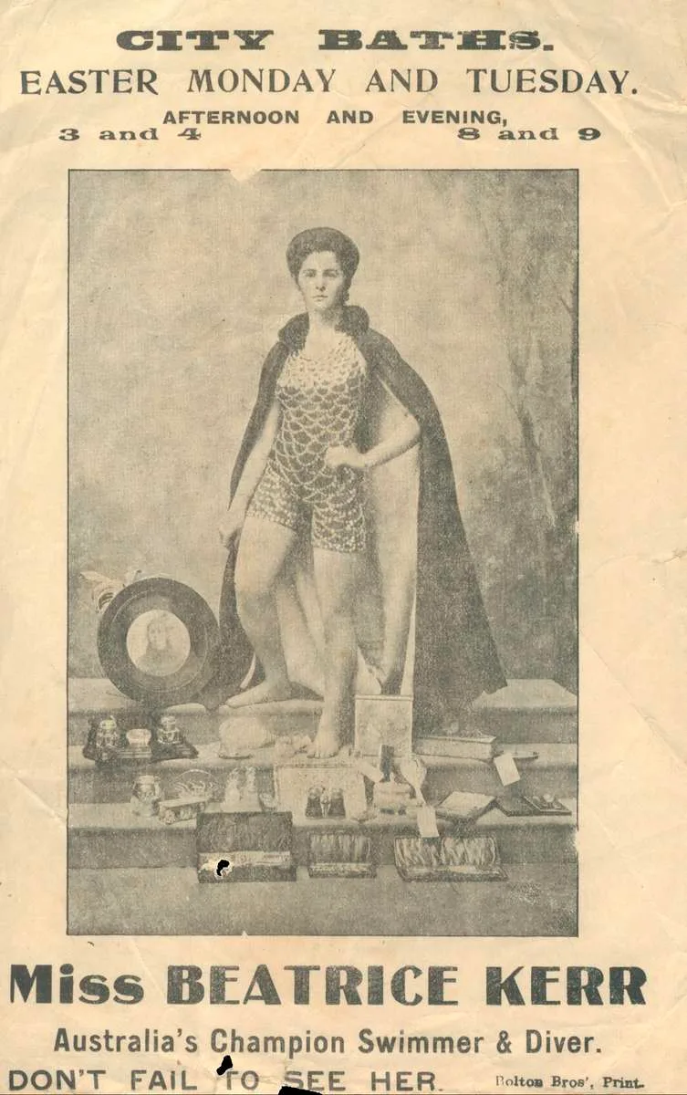 Beatrice Kerr Australia's Champion Lady Swimmer & Diver
