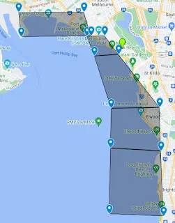 Sea Temp reading locations - Vic 
