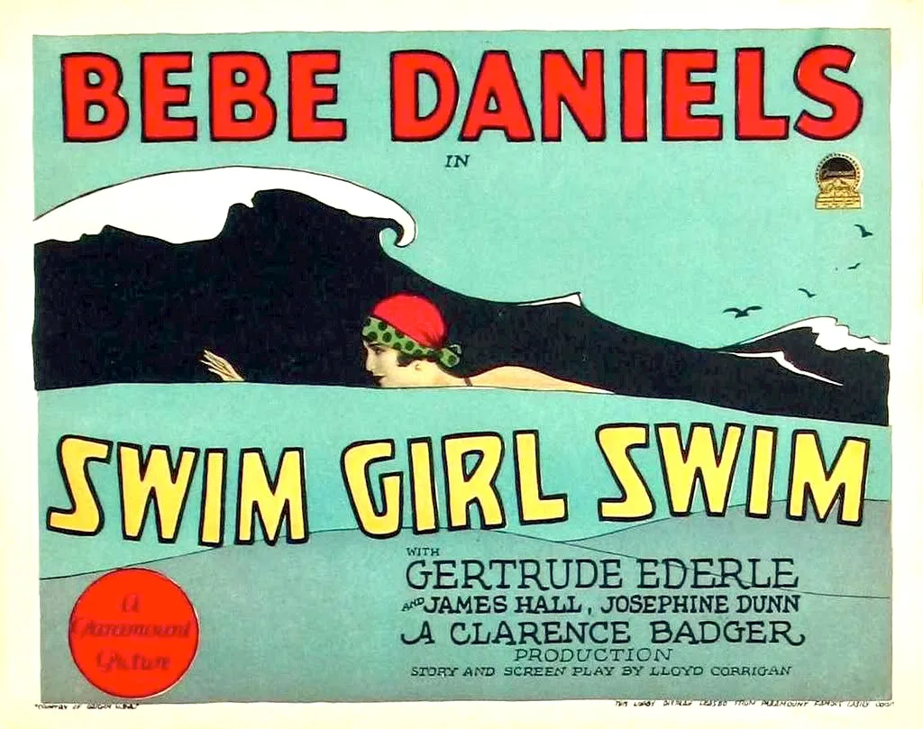 Swim girl, swim 1927 Movie Lobby Card