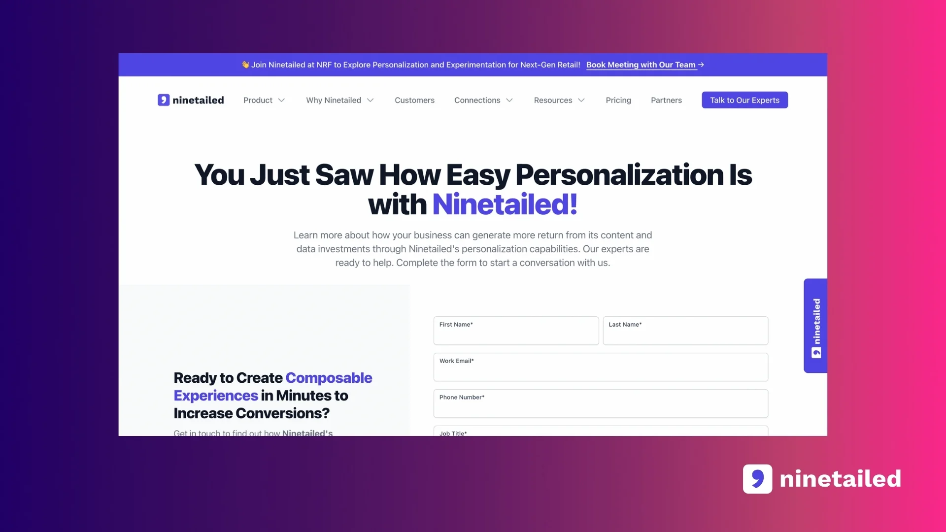 Personalization Based on Paid Campaigns for the Playbook - Personalized