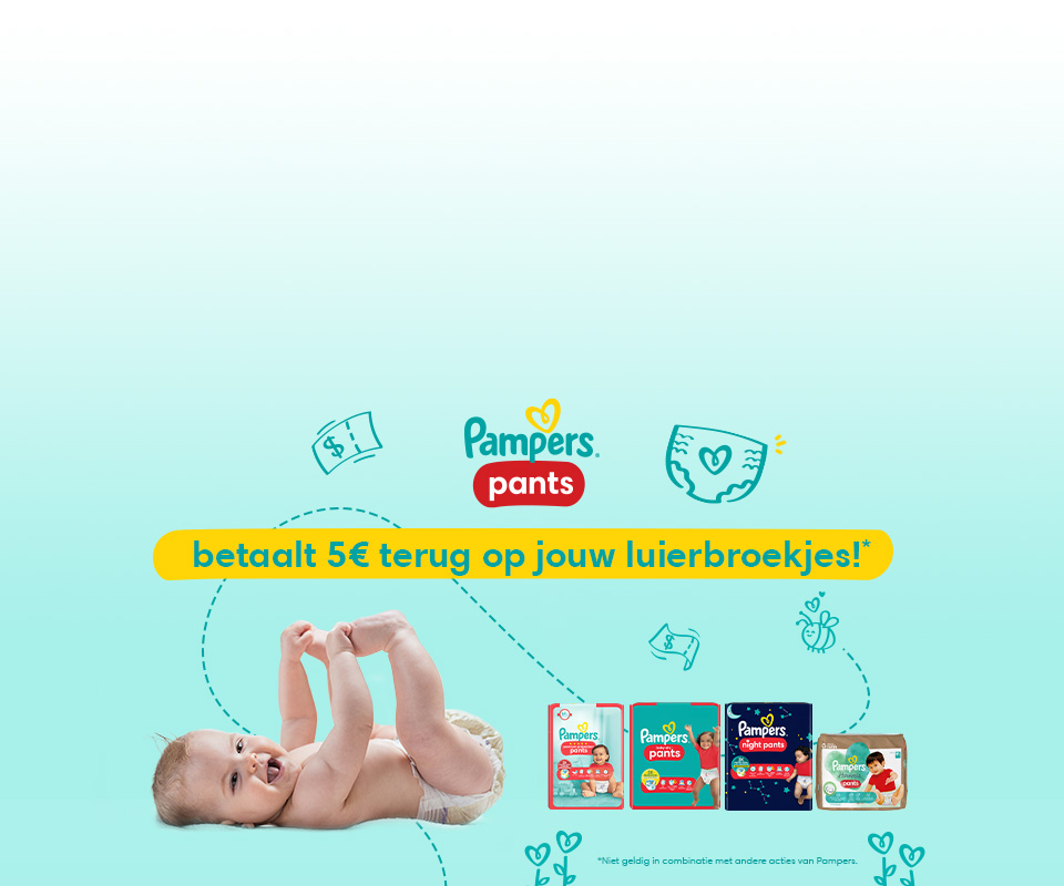 Pampers betaalt je luierbroekjes terug