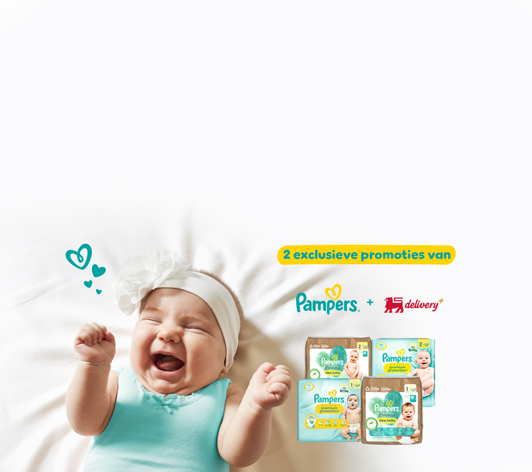 2 exclusieve promoties van Pampers & Delhaize