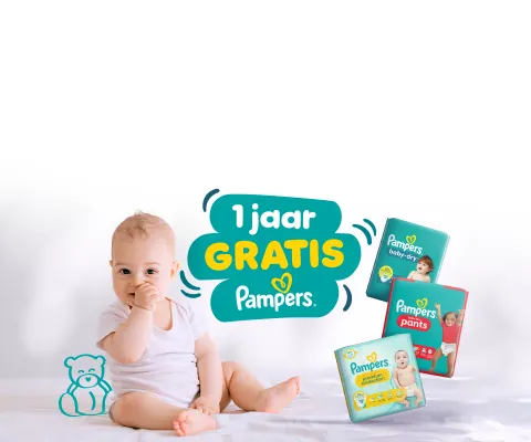 1 jaar gratis Pampers®