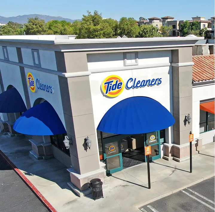 Exterior of a Tide Cleaners store in California