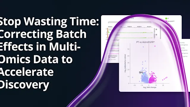 Batch effects can derail multi-omics research—masking biology, creating false signals, and delaying discovery. Learn how Pluto Bio helps translational teams correct batch effects and accelerate insights without coding.