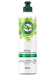 Crema para peinar Herbal Essences Detox e Hidratación Ligera con Té Verde & Menta