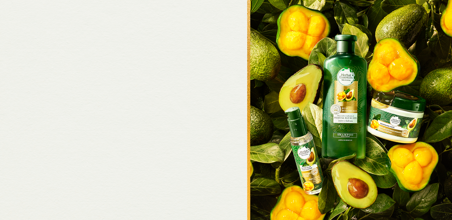 colección con aceite de aguacate y óleo de Pequi brasileño
