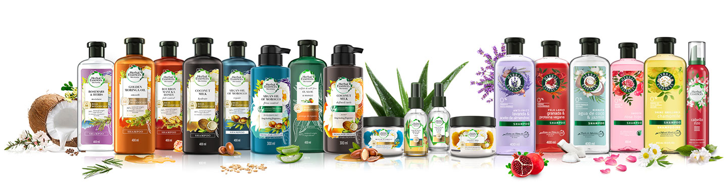 Shampoo Herbal Essences Pelo Largo Granada & Proteína Vegana 400ml