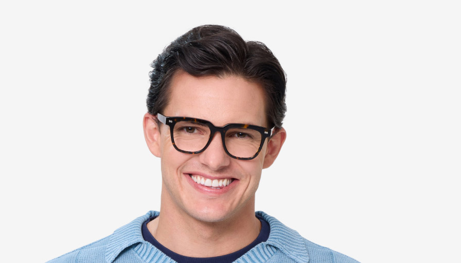 Oblong face shape male glasses best sale