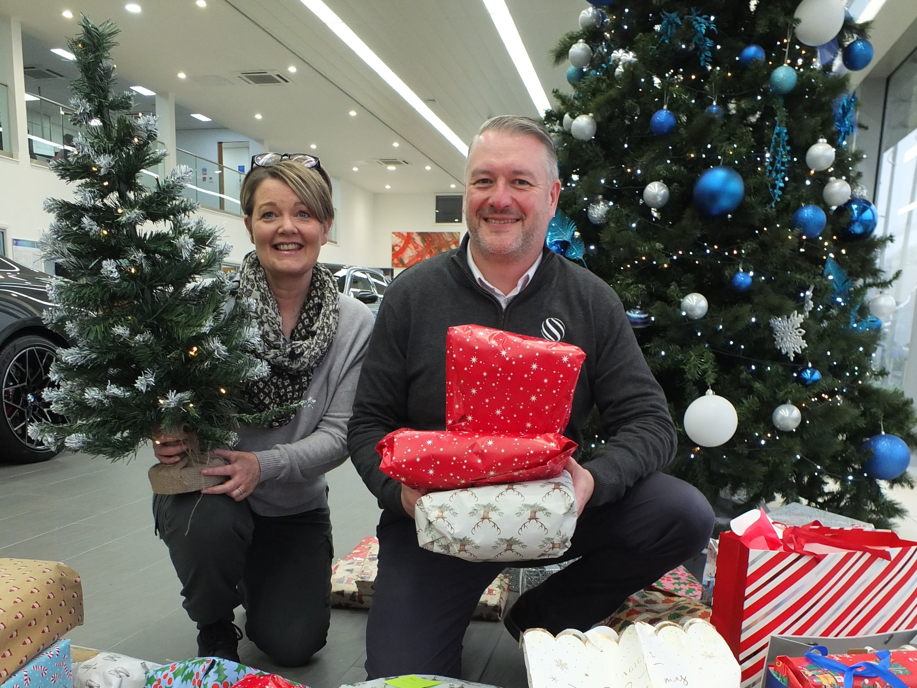 Bowker MINI 'Gifting Tree' Supports The Wish Centre in Blackburn at Christmas