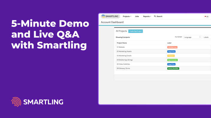 5-Minute Demo and Live Q&A with Smartling