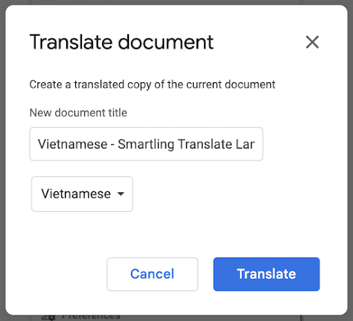 translate google doc