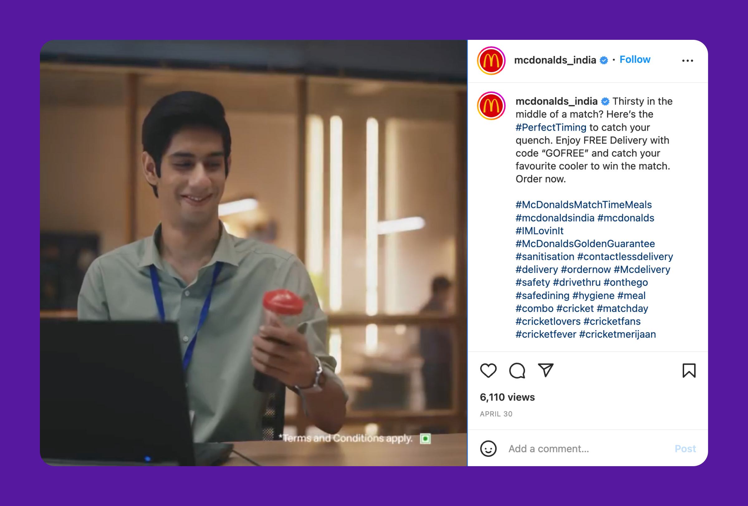 Social Media Localization - McDonald's India