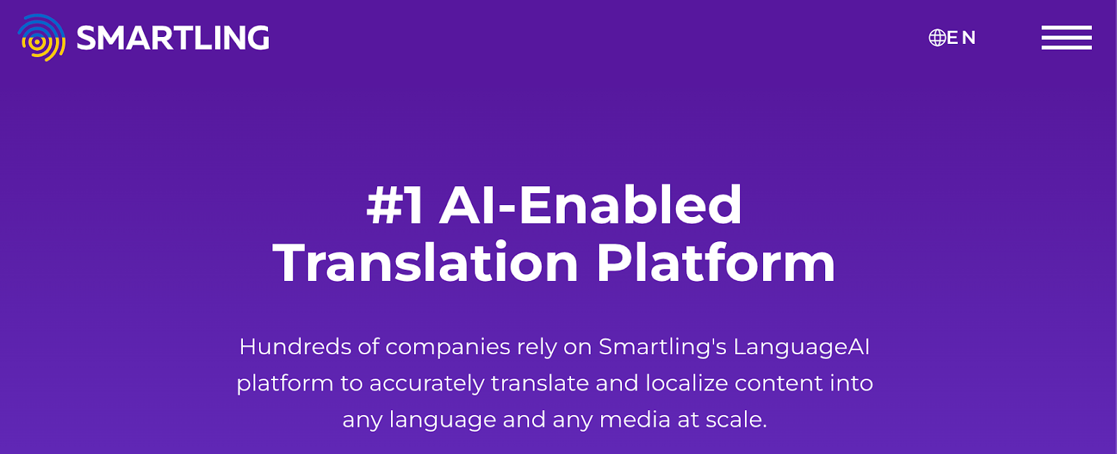 Smartling - the number one AI-enabled Translation Platform