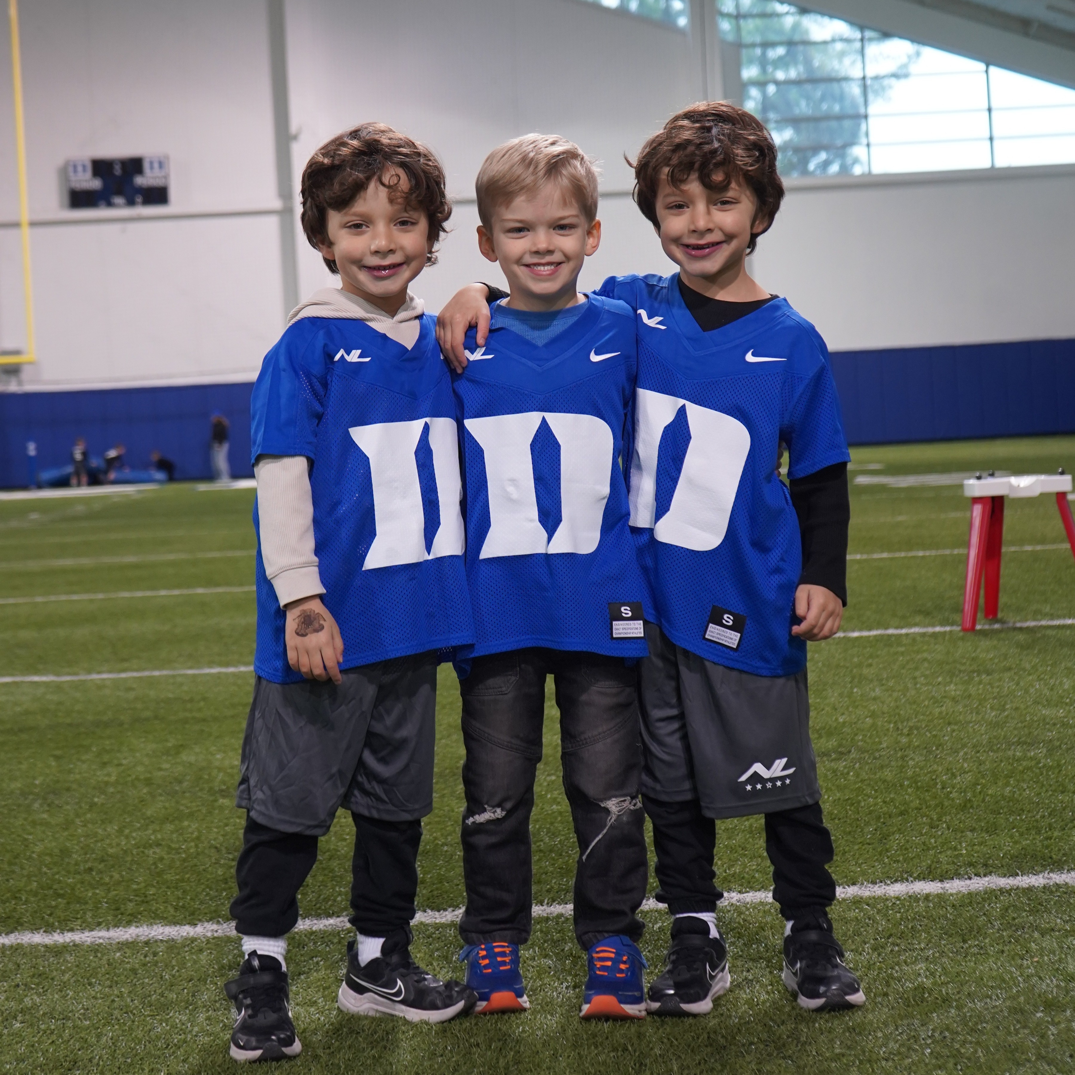  Young players on the field