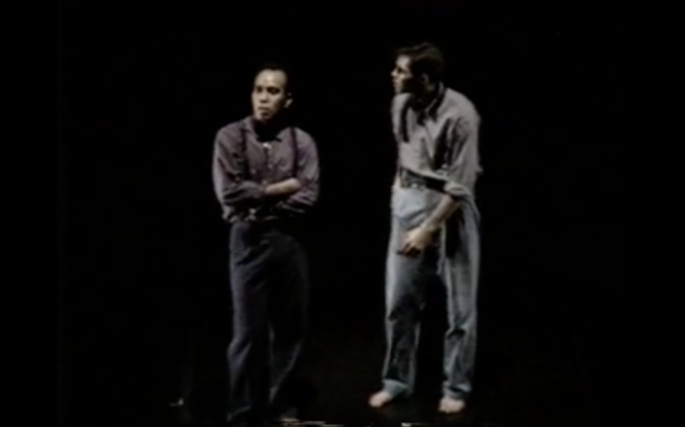 Blondell Cummings at The Kitchen, November 30–December 3, 1989. Video stills from recording of Relationships: Good and Not So Good. 