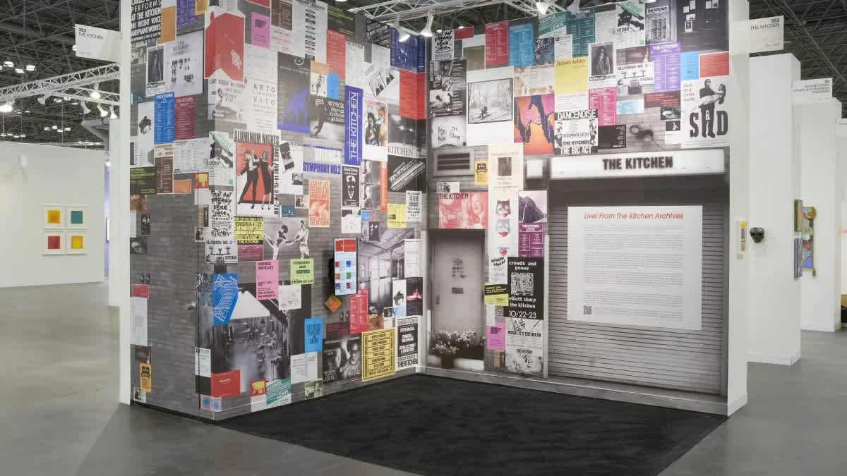 The Kitchen's booth at The Armory Show. Photo: Arthur Hunking. 