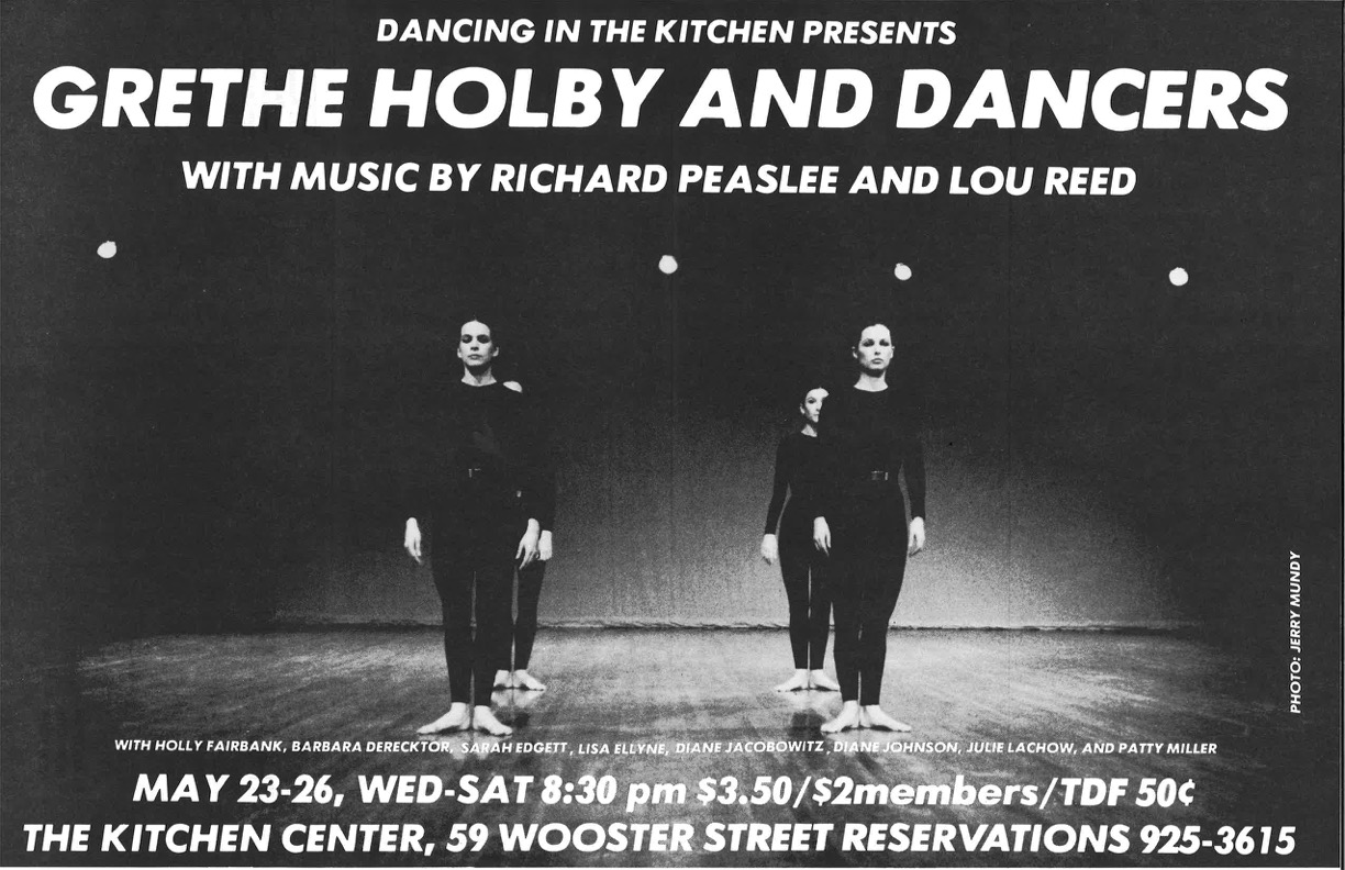 Grethe Holby and Dancers black & white poster