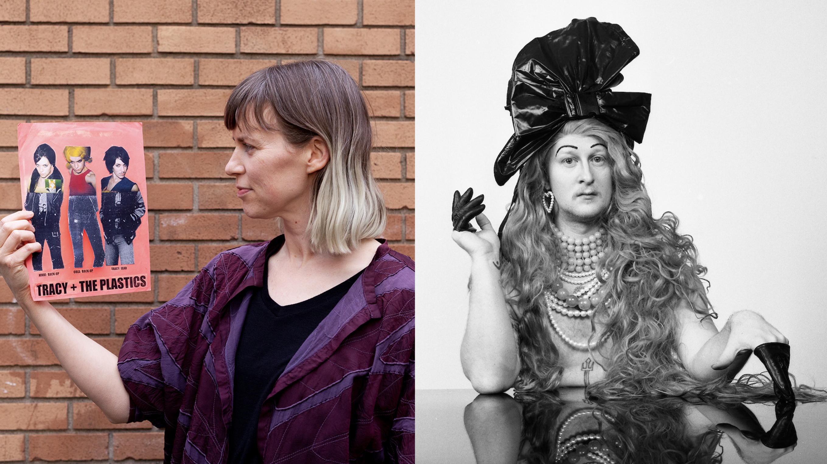 Images: Left) Wynne Greenwood. Photo by Jenny Riffle. Courtesy of the artist. Right) Colin Self. Photo by Milena Kirche. Courtesy of the artist.