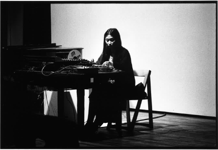 Rae Imamura at The Kitchen, September 16, 1980. Photo by Paula Court.
