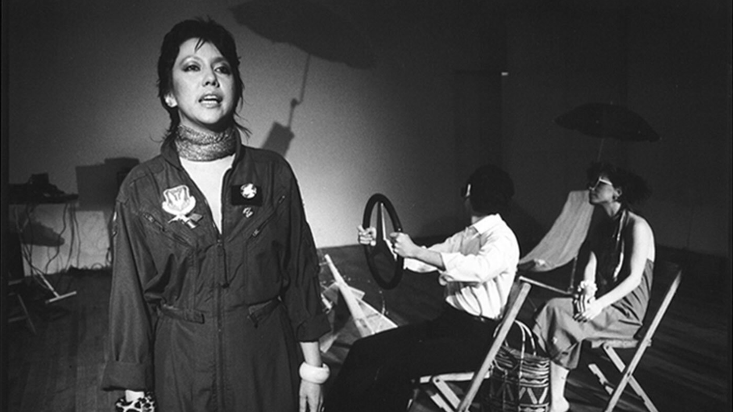 Jessica Hagedorn, Tenement Lover: (no palm trees/in new york city), 1981. Performance view, The Kitchen. ©1981 Paula Court.