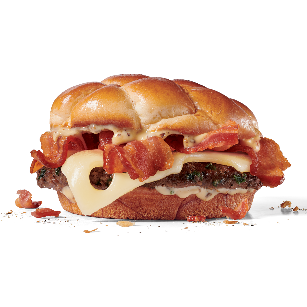 Calories in Jack in the box Bacon & Swiss Buttery Jack