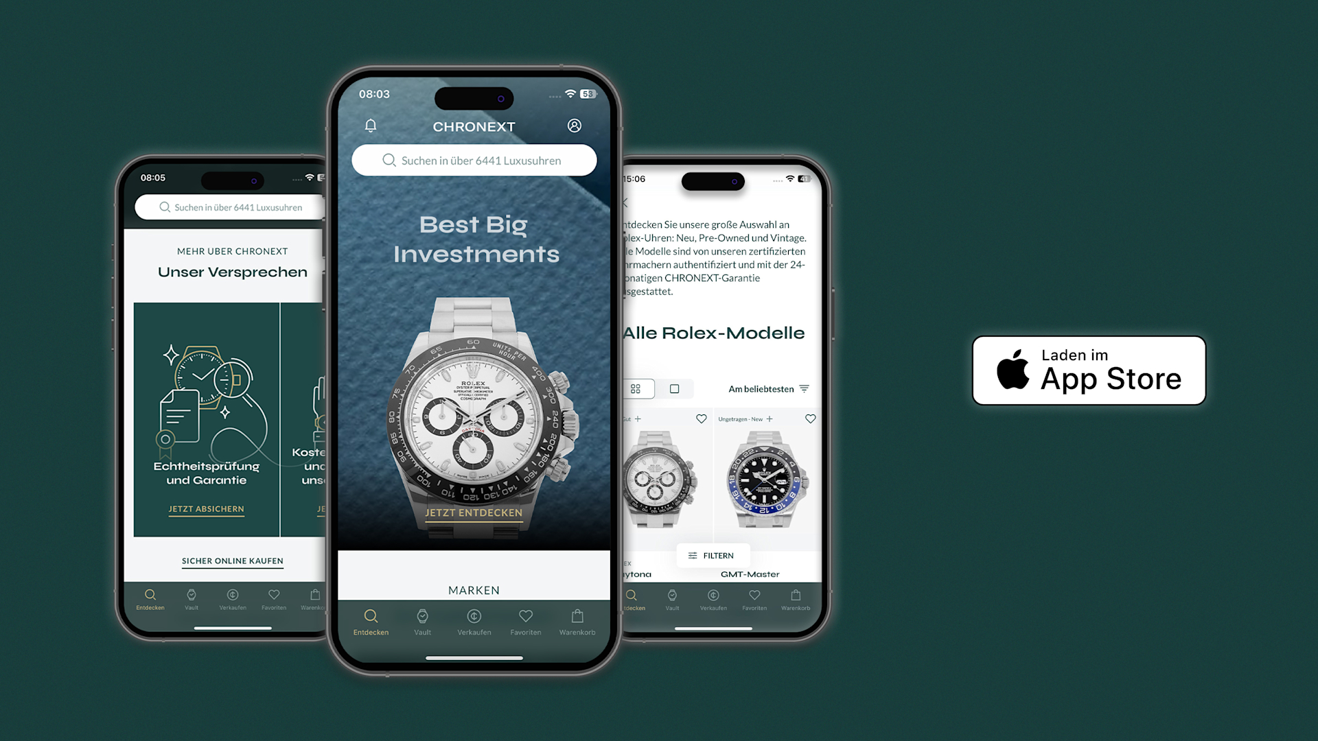 Entdecken Sie das ultimative Luxusuhren-Erlebnis mit der neu gestalteten CHRONEXT App