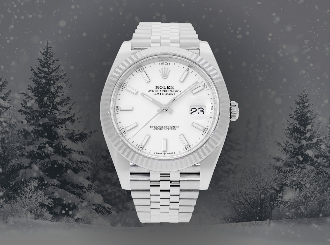 White-Christmas-Edition: Luxusuhren mit hellen Zifferblättern