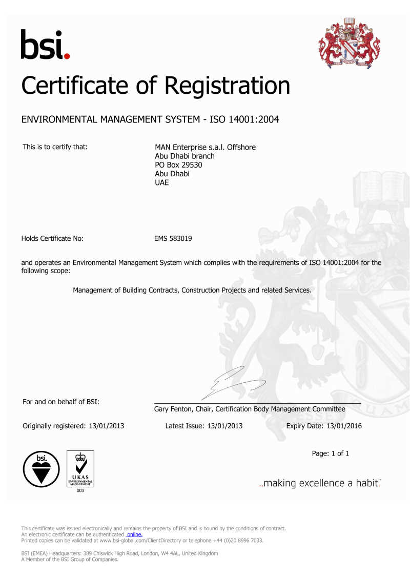 bsi - Certificate of Registration