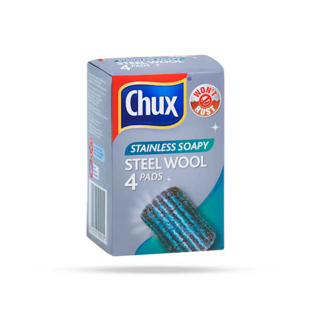 Stainless Soapy Steel Wool Pads Chux