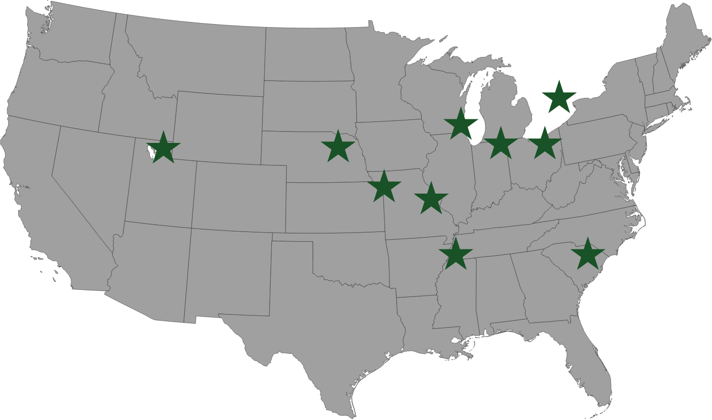 Infographic: Nucor engineered bar mills in strategic locations of the U.S.