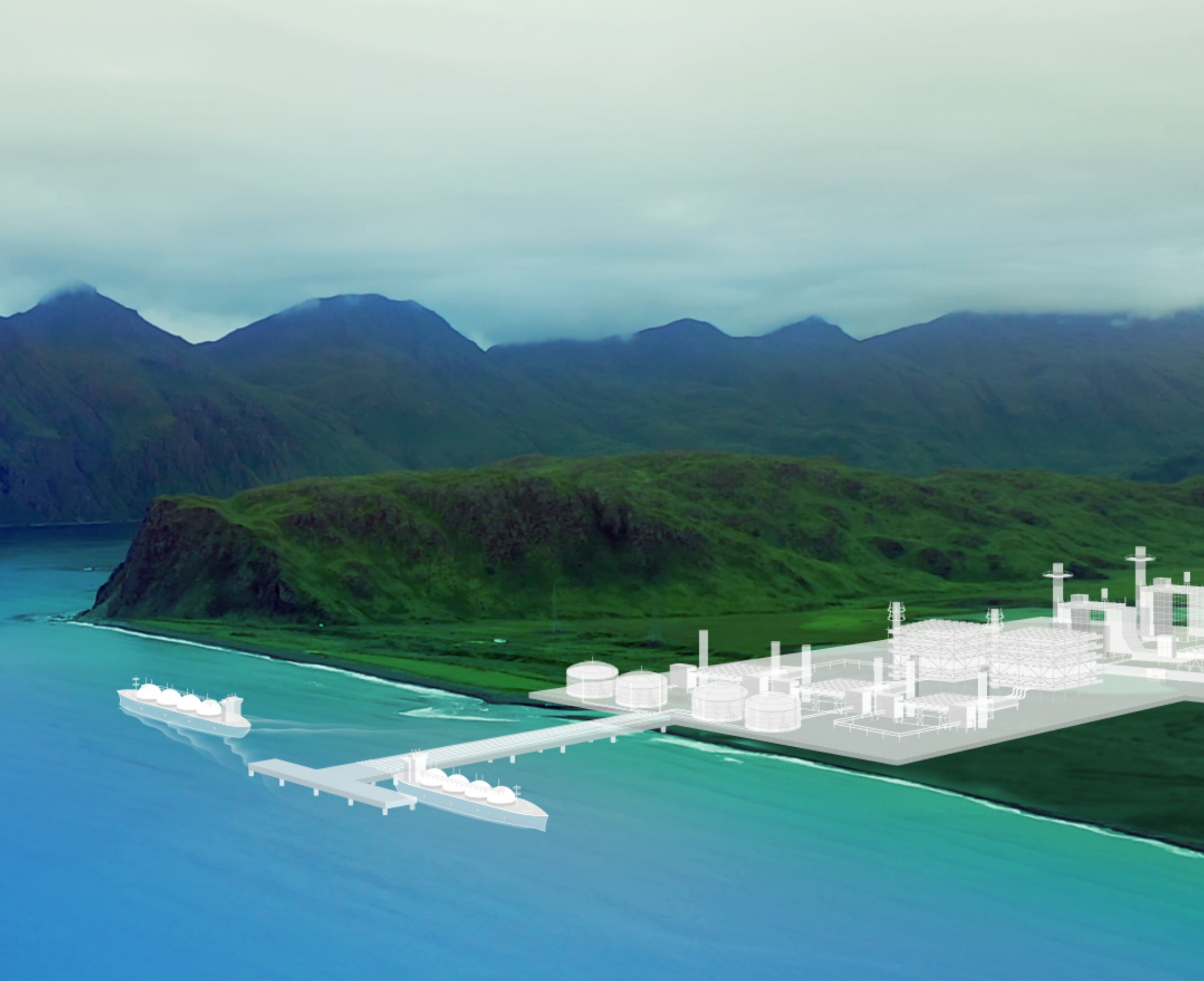 Rendering - offshore development