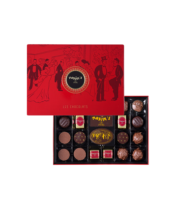 Coffret grignotage chocolats - Collection Noël - Maxim's de Paris