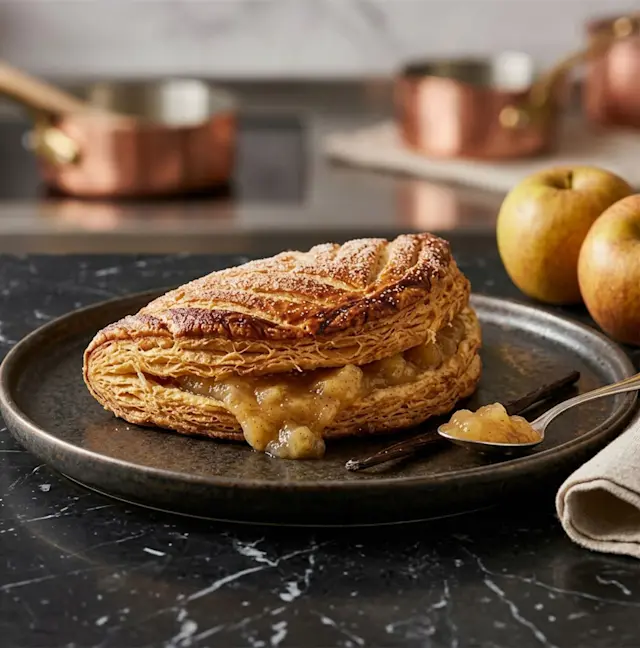 Recette de Le chausson aux pommes, douceurs feuilletés à l'ancienne