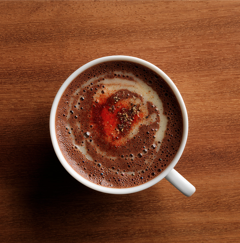 Chocolat Chaud Piment et Banane par Jean Paul Hévin