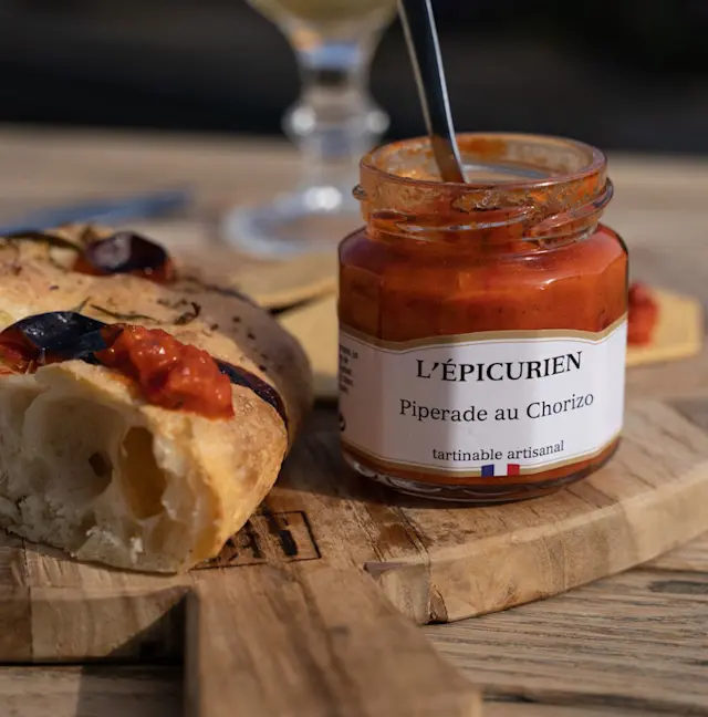 Focaccia à la Piperade au Chorizo par L'Épicurien