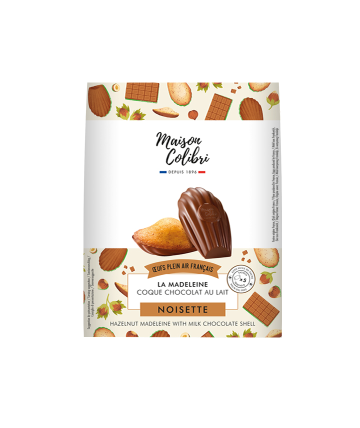 COLIBRI - Colibri La Madeleine Coque Chocolat Moulée À La Main 240G - Lot  De 3