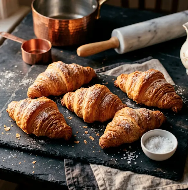 La recette du croissant feuilleté pas à pas