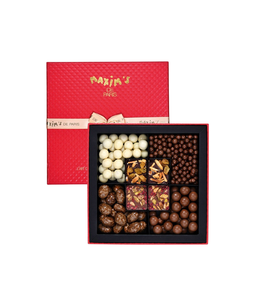 Coffret 16 cigarettes feuilletées chocolat noisette, Maxim's (90 g)