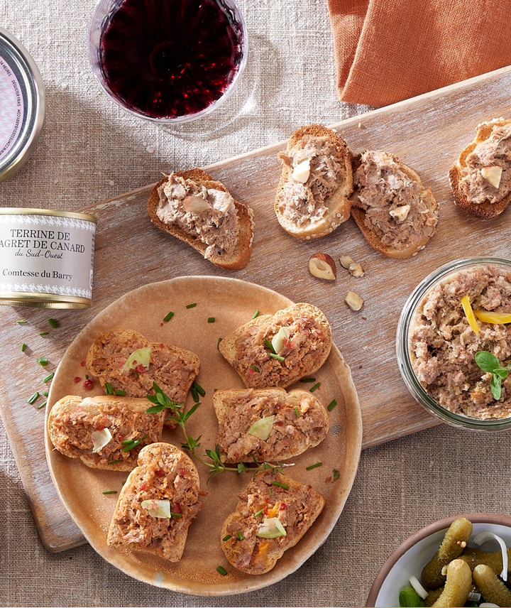 Spécialités de canard 4 terrines Comtesse du barry Galeries