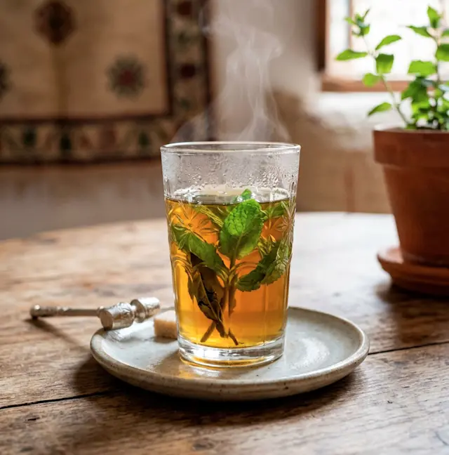 Le thé vert à la menthe, un rituel tout en fraîcheur